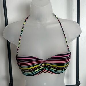 Victoria's Secret Multicolor Striped Bikini Top